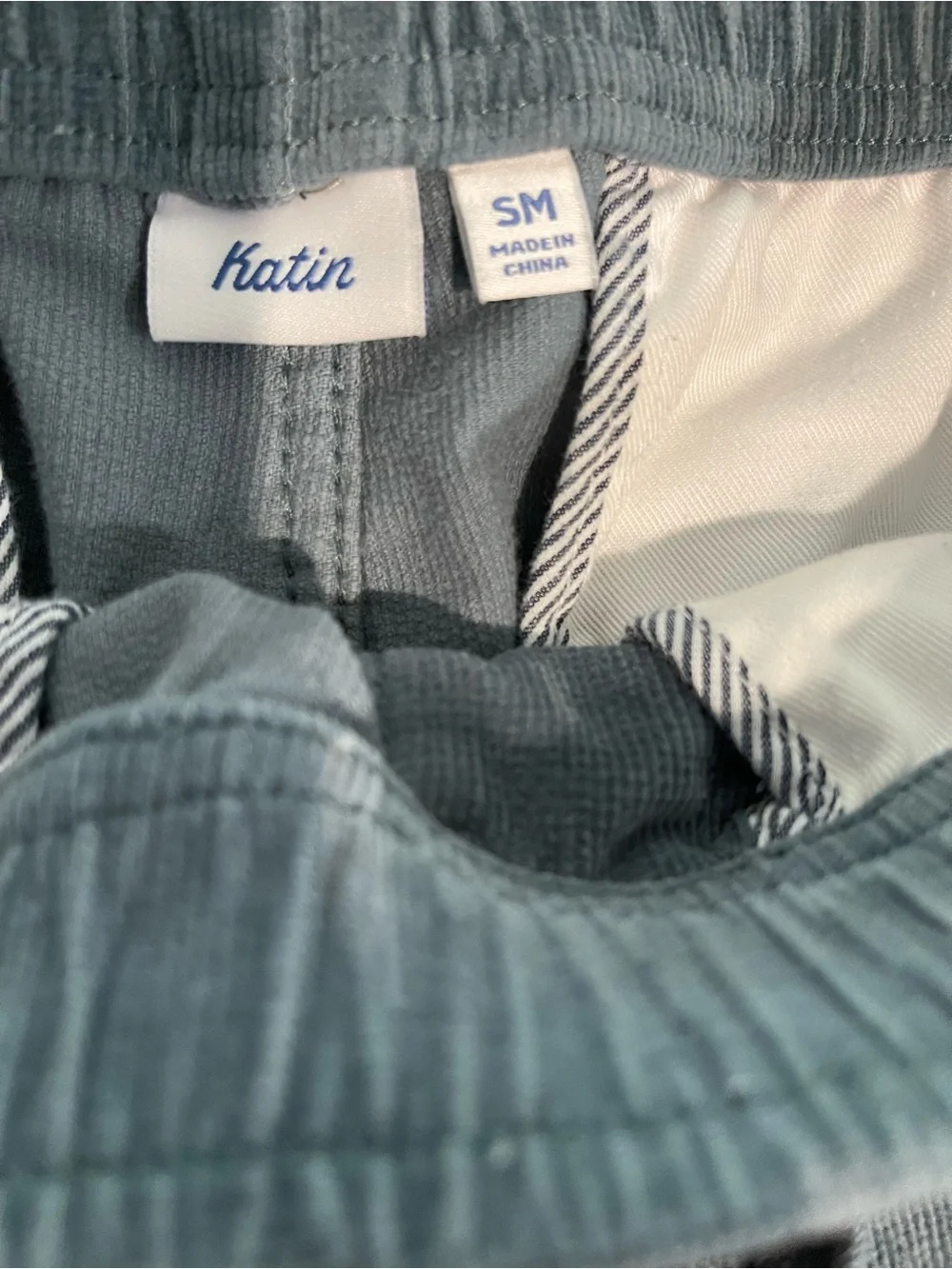 Katin Corduroy Local Short Men’s SZ S Tempest Blue
